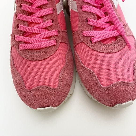 Munich Berneda Women’s Wedge Heel Sneakers Pink White - Picture 5 of 7